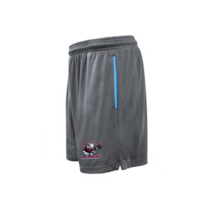*NEW*Garden City Rams Lacrosse Practice Shorts in Grey with Carolina Blue