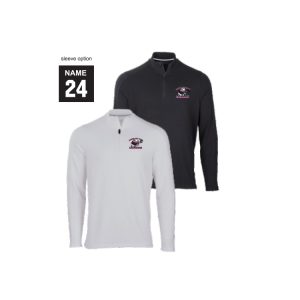 *NEW* Garden City Rams Lacrosse Quarter Zip Wicking Pullover in Black or White