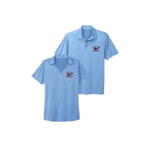 **For Dads & Moms** Garden City Rams Lacrosse Wicking Polo Shirt in Carolina Blue