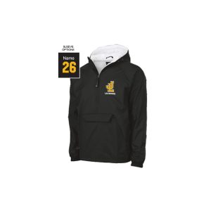 *NEW* Jonathan Law Lacrosse LINED 1/4 Zip Team Pullover in Black