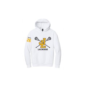 Jonathan Law Lacrosse Heavyweight 10 oz Cordless Hoody in White