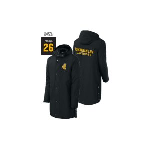 *NEW**Great For the Field* Jonathan Law Lacrosse Waterproof Insulated Sideline Jacket in Black