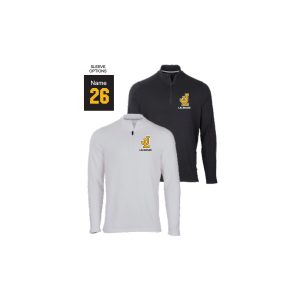 Jonathan Law Lacrosse Quarter Zip Wicking Pullover in Black or White