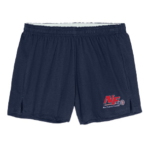 New Fairfield Youth Lacrosse GIRLS Jersey Knit Dance Shorts in Navy