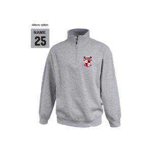 **NEW**Tappan Zee Youth Lacrosse 1/4 Zip Fleece Pullover in Grey