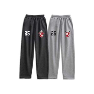 Tappan Zee Youth Lacrosse Heavyweight Sweatpants in Black or Grey