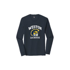 *NEW* Weston HS Lacrosse LONG Sleeve Tri Blend Tee in Navy