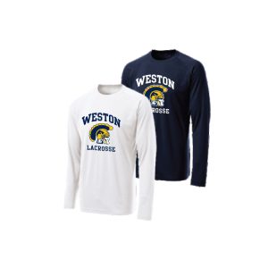 *NEW* Weston HS Lacrosse LONG Sleeve Wicking Tee in Navy or White
