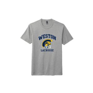 *NEW* Weston HS Lacrosse SHORT Sleeve Tri Blend Tee in Grey
