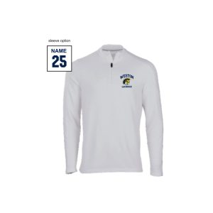 *NEW* Weston HS Lacrosse Quarter Zip Wicking Pullover in White