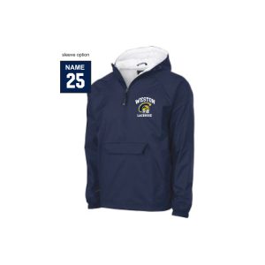 *NEW* Weston HS Lacrosse LINED 1/4 Zip Team Pullover in Navy