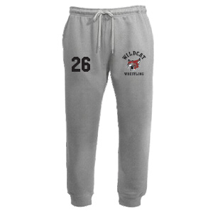 Wildcat Wrestling Heavyweight Fleece Joggers in Grey