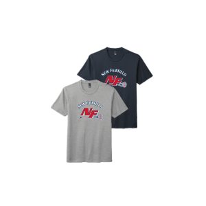 New Fairfield Youth Lacrosse SHORT Sleeve Tri Blend Tee in Grey or Navy
