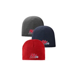 New Fairfield Youth Lacrosse LINED Winter Beanie in Red or Grey or Navy