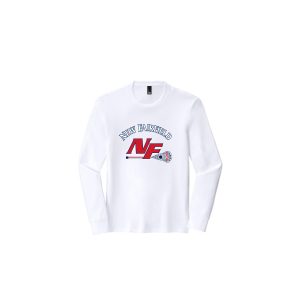 New Fairfield Youth Lacrosse LONG Sleeve Tri Blend Tee in White