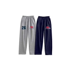 New Fairfield Youth Lacrosse Heavyweight Fleece Sweatpants in Grey or Navy