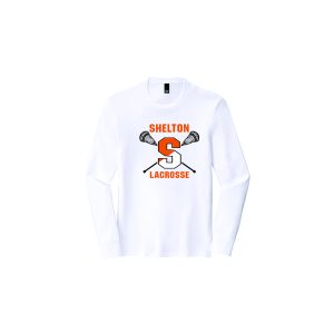 *NEW* Shelton Youth Lacrosse LONG Sleeve Tri Blend Tee in White