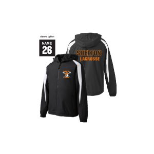 *NEW* Shelton Youth Lacrosse LINED Full Zip Team Jacket in Black/White