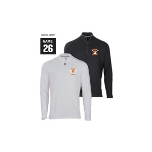 *NEW* GREAT FOR DADS & MOMS Shelton Youth Lacrosse Quarter Zip Wicking Pullover in Black or White
