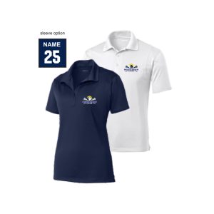 **NEW For Dads & Moms** Weston Youth Lacrosse UPF Wicking Polo Shirt in Navy