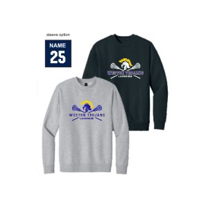 *NEW* Weston Youth Lacrosse Heavyweight Crew Neck Sweatshirt in Navy or Grey