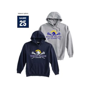 *NEW COLOR* Weston Youth Lacrosse Heavyweight Hoody in Navy or Grey