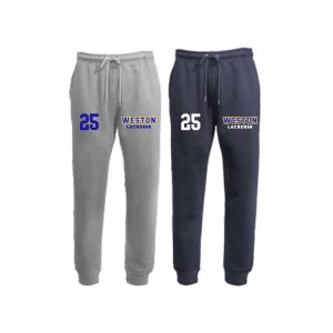*NEW COLOR* Weston Youth Lacrosse Heavyweight Fleece Joggers in Grey or Navy
