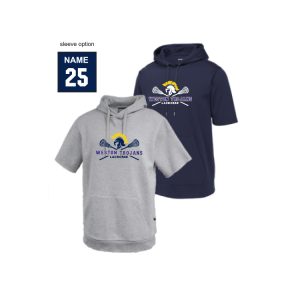 *NEW* Weston Youth Lacrosse SHORT Sleeve Fleece Warm Up Hoody in Grey or Navy
