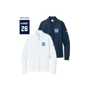 *NEW*Bronxville Lacrosse Men's and Women's NIKE Dri Fit Heavyweight 1/2 Zip Coverup in Navy or White