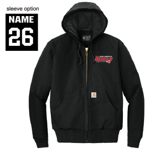 *NEW* New Fairfield Rebels Lacrosse Carhartt Quilted Fleece LINED Jacket In Black