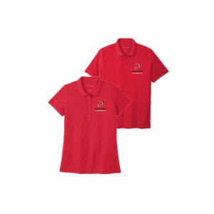 **For Dads & Moms** Pomperaug Lacrosse Wicking Polo Shirt in Red
