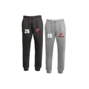 Pomperaug Lacrosse Heavyweight Fleece Joggers in Grey or Black