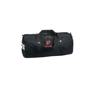 Pomperaug Youth Lacrosse CUSTOM Youth Large Lacrosse Bag in Black with Player #