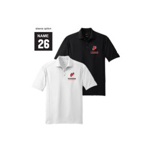 *For Dads & Moms* Pomperaug Lacrosse NIKE Dri Fit Polo Shirt in Black or White