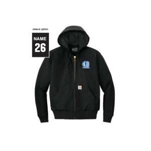 *NEW* Bronxville Lacrosse Carhartt Quilted Fleece LINED Jacket In Black