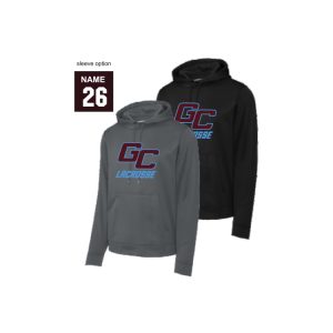 Garden City Lacrosse NIKE Team Fleece Hoody in Grey or Black