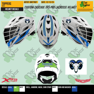 Hilltoppers Lacrosse - CUSTOM Helmet Decals