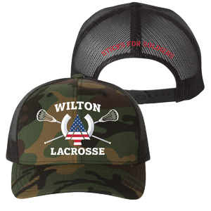 Wilton HS Sticks for Soldiers Trucker Hat in Green/Brown Camo