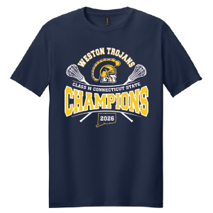 Weston HS Lacrosse CHAMPIONSHIP Tee in Navy