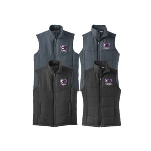 **NEW Great for Moms & Dads** Dragons Lacrosse Puffer Vest in Black or Dark Grey