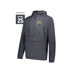 **NEW** Surge Lacrosse Windbreaker 1/4 Zip Pullover Jacket in Grey